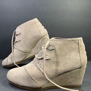 TOMS Kala Suede Wedge Heel Women’s Ankle Boots Shoe Size 7.5
